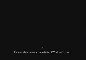 Come ripristinare Windows 10 ad una versione precedente