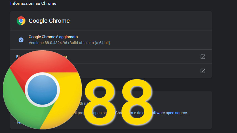 Le novità di Google Chrome 88