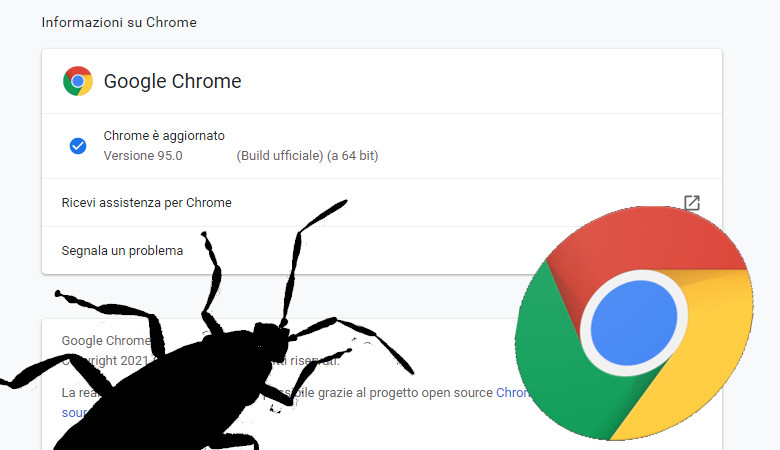 Risolto il bug in Chrome 95